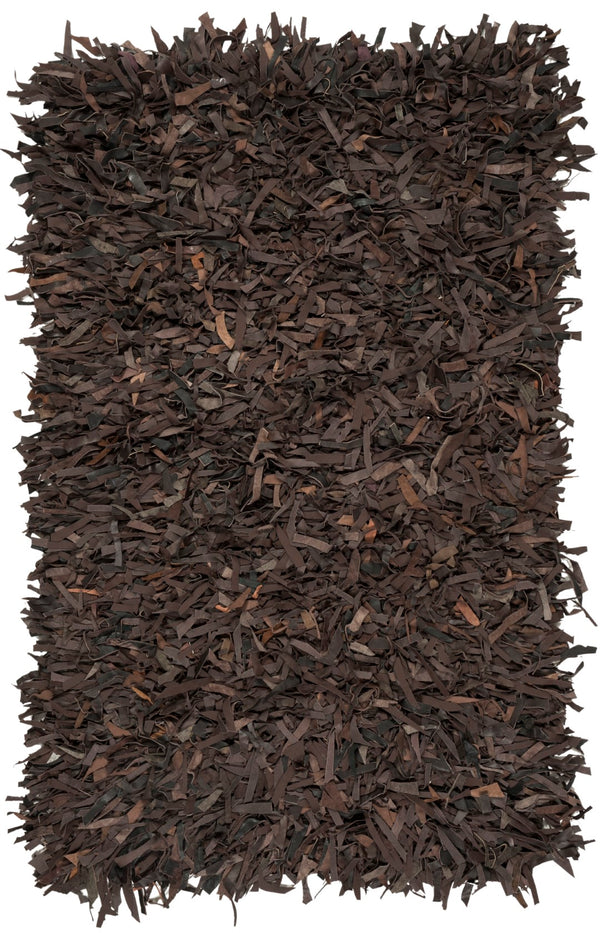 Safavieh Leather Shag 601 Hand Knotted 90% Leather and 10% Cotton Rug LSG601K-2