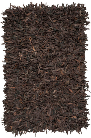 Safavieh Leather Shag 601 Hand Knotted 90% Leather and 10% Cotton Rug LSG601K-3