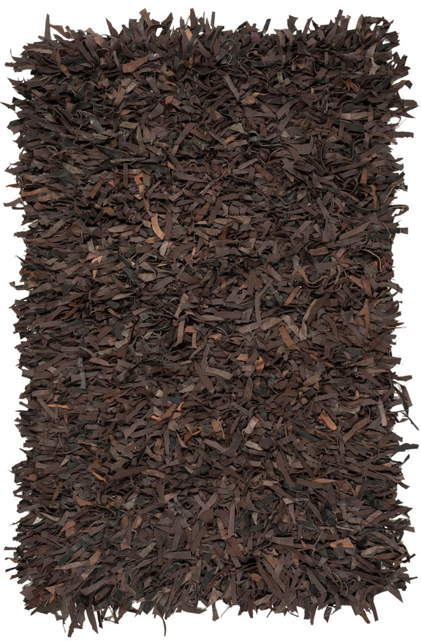 Safavieh Leather Shag 601 Hand Knotted 90% Leather and 10% Cotton Rug LSG601K-3