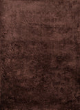 Momeni Luster Shag LS-01 Hand Tufted Contemporary Shag, Solid Indoor Area Rug Brown 9' x 12' LSHAGLS-01BRN90C0