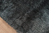 Momeni Luster Shag LS-01 Hand Tufted Contemporary Shag, Solid Indoor Area Rug Carbon 9' x 12' LSHAGLS-01CAR90C0
