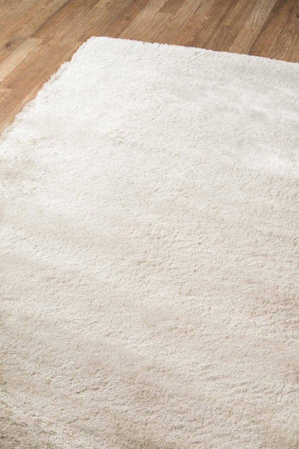 Momeni Luster Shag LS-01 Hand Tufted Contemporary Shag, Solid Indoor Area Rug Champagne 9' x 12' LSHAGLS-01CHM90C0