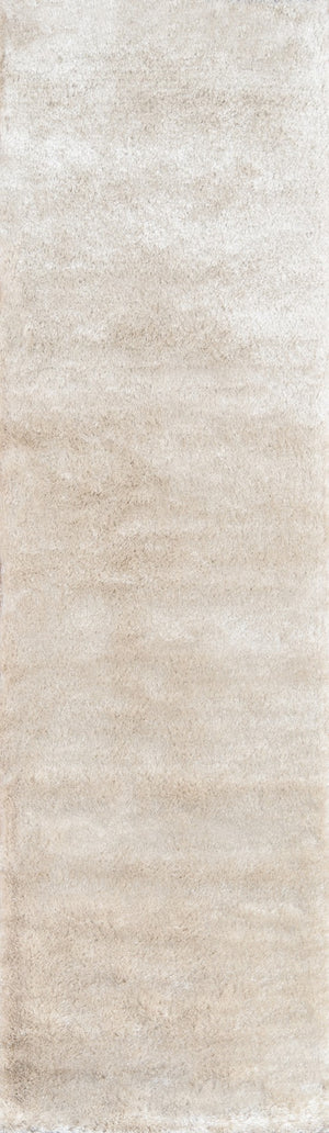 Momeni Luster Shag LS-01 Hand Tufted Contemporary Shag, Solid Indoor Area Rug Champagne 9' x 12' LSHAGLS-01CHM90C0