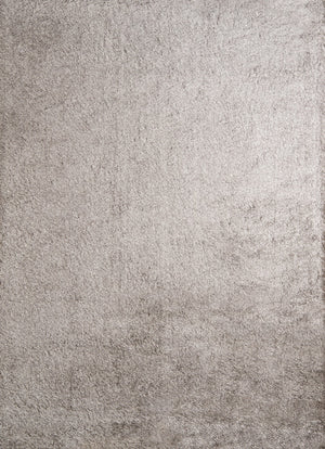 Momeni Luster Shag LS-01 Hand Tufted Contemporary Shag, Solid Indoor Area Rug Grey 9' x 12' LSHAGLS-01GRY90C0
