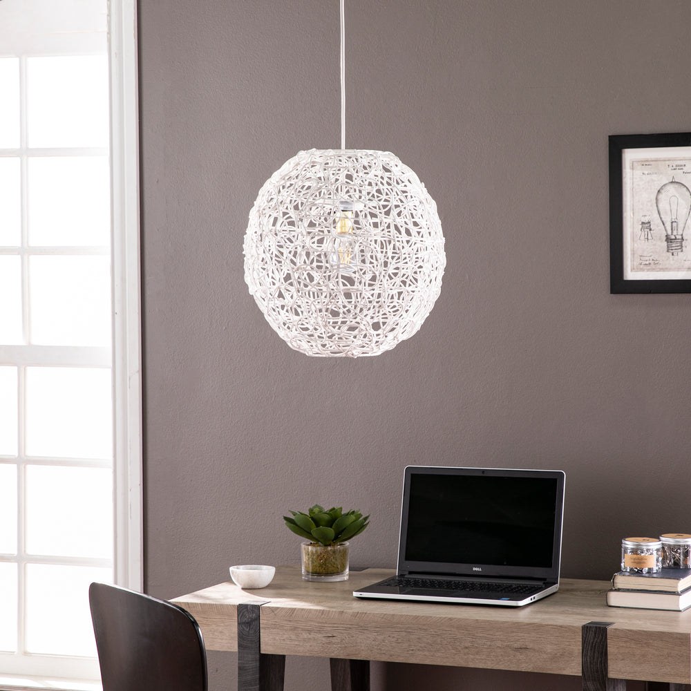 Sei Furniture Alakesh Round Woven Pendant Shade Lt1120053