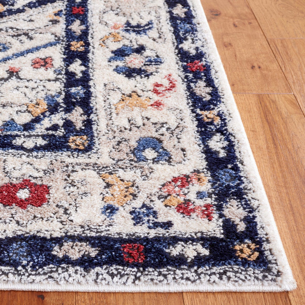 Safavieh Luna 100  Power Loomed Rug Beige / Navy LUN100N-9
