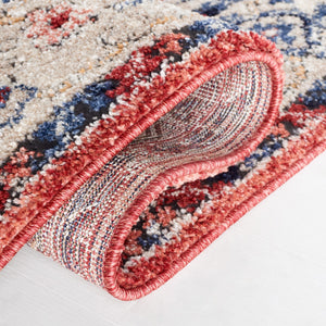 Safavieh Luna 102  Power Loomed Rug Beige / Blue Rust LUN102B-9