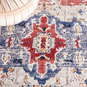 Safavieh Luna 102  Power Loomed Rug Beige / Blue Rust LUN102B-9