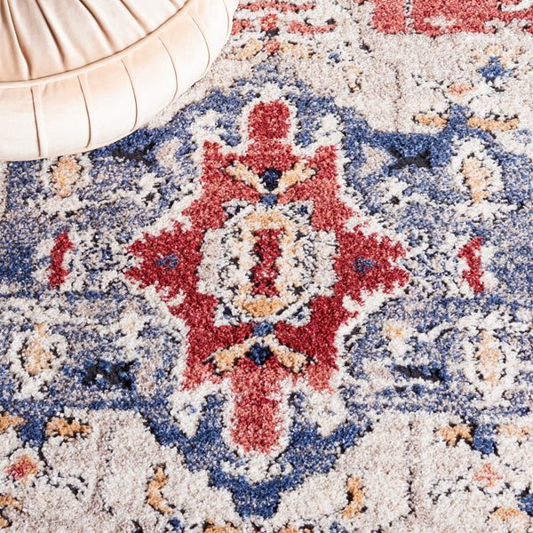 Safavieh Luna 102  Power Loomed Rug Beige / Blue Rust LUN102B-9