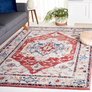 Safavieh Luna 102  Power Loomed Rug Beige / Blue Rust LUN102B-9