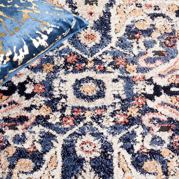 Safavieh Luna 103  Power Loomed Rug Navy / Beige LUN103N-9