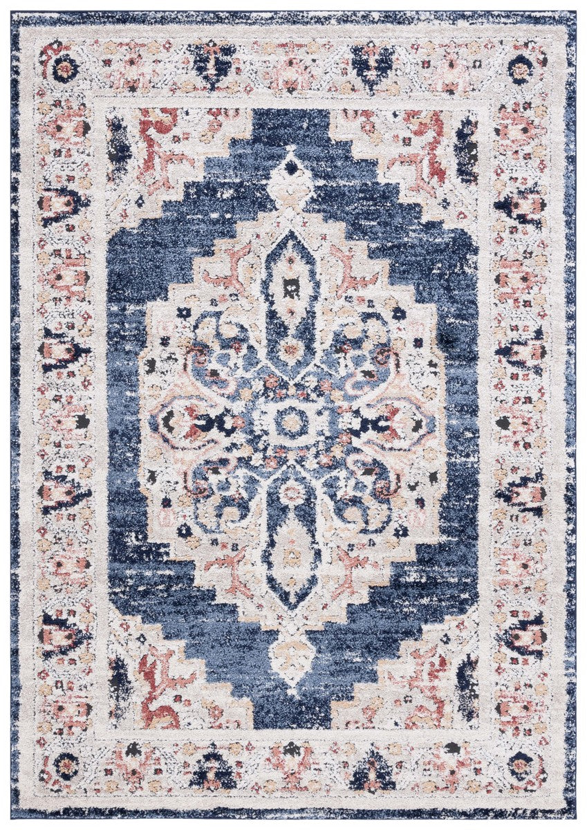 Safavieh Luna 103  Power Loomed Rug Navy / Beige LUN103N-9