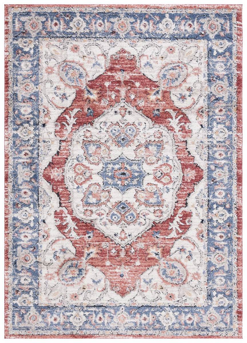 Safavieh Luna 106  Power Loomed Rug Beige / Blue Rust LUN106B-9