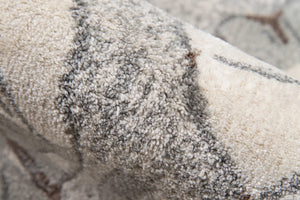 Momeni Luxe LX-09 Machine Made Casual Floral Indoor Area Rug Grey 9'3" x 12'6" LUXE0LX-09GRY93C6