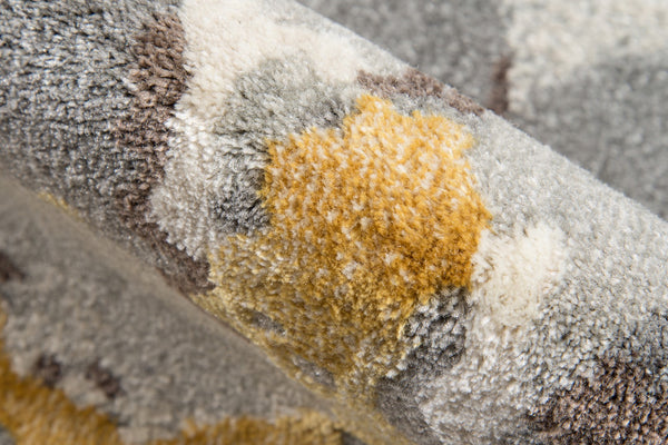 Momeni Luxe LX-10 Machine Made Casual Floral Indoor Area Rug Grey 9'3" x 12'6" LUXE0LX-10GRY93C6