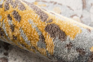 Momeni Luxe LX-11 Machine Made Casual Floral Indoor Area Rug Grey 9'3" x 12'6" LUXE0LX-11GRY93C6