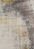 Momeni Luxe LX-12 Machine Made Casual Vintage, Distressed Design Indoor Area Rug Gold 9'3" x 12'6" LUXE0LX-12GLD93C6