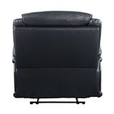 Ralorel Contemporary Recliner Black Top Grain Leather #815A, Cost: $1.1/ft LV00062-ACME