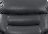 Lamruil Contemporary Motion Sofa Gray Top Grain Leather #M1021A, Cost: $1.1/ft LV00072-ACME