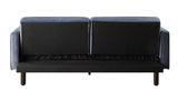 Qinven Contemporary Adjustable Sofa Dark Gray Velvet(#8167-10, Cost: $1.5/m)& Dark Walnut Leg LV00085-ACME