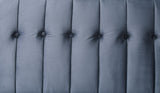 Qinven Contemporary Adjustable Sofa Dark Gray Velvet(#8167-10, Cost: $1.5/m)& Dark Walnut Leg LV00085-ACME