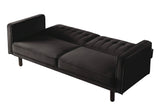 Qinven Contemporary Adjustable Sofa Dark Brown Velvet(#8167-56, Cost: $1.5/m)& Dark Walnut Leg LV00086-ACME