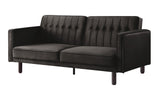 Qinven Contemporary Adjustable Sofa Dark Brown Velvet(#8167-56, Cost: $1.5/m)& Dark Walnut Leg LV00086-ACME