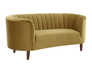 Millephri Transitional Loveseat Olive Yellow(#HCJ-21, Cost: $2.2 USD/per meter) LV00164-ACME