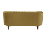 Millephri Transitional Loveseat Olive Yellow(#HCJ-21, Cost: $2.2 USD/per meter) LV00164-ACME