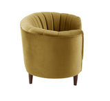 Millephri Transitional Loveseat Olive Yellow(#HCJ-21, Cost: $2.2 USD/per meter) LV00164-ACME