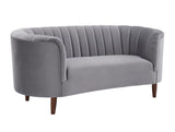 Millephri Transitional Loveseat Gray(#HCJ-38, Cost: $2.2 USD/per meter) LV00167-ACME