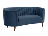 Millephri Transitional Loveseat Blue(#HCJ-48, Cost: $2.2 USD/per meter) LV00170-ACME