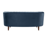 Millephri Transitional Loveseat Blue(#HCJ-48, Cost: $2.2 USD/per meter) LV00170-ACME