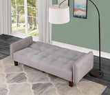 Kifeic Contemporary Adjustable Sofa Gray Linen(#M-XM-2) LV00176-ACME