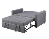 Vaiknock Contemporary Adjustable Sofa Gray Linen(#M-XM-3) LV00177-ACME