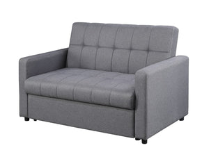 Vaiknock Contemporary Adjustable Sofa Gray Linen(#M-XM-3) LV00177-ACME