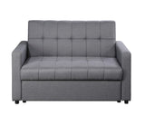 Vaiknock Contemporary Adjustable Sofa Gray Linen(#M-XM-3) LV00177-ACME