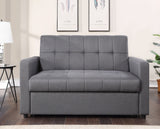 Vaiknock Contemporary Adjustable Sofa Gray Linen(#M-XM-3) LV00177-ACME