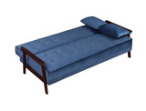 Nianzez Contemporary Adjustable Sofa Navy Velvet(#M-HLR-13) LV00178-ACME