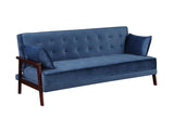 Nianzez Contemporary Adjustable Sofa Navy Velvet(#M-HLR-13) LV00178-ACME