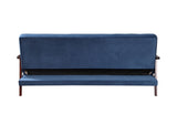 Nianzez Contemporary Adjustable Sofa Navy Velvet(#M-HLR-13) LV00178-ACME