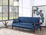 Nianzez Contemporary Adjustable Sofa Navy Velvet(#M-HLR-13) LV00178-ACME