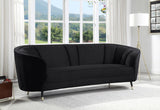 Achim Contemporary Sofa Black Velvet(#SOLAR 99, $ 29 RMB/m) LV00203-ACME