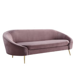 Abey Contemporary Sofa Pink Velvet(#Monolith 61, $ 29 RMB/m) LV00205-ACME