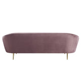 Abey Contemporary Sofa Pink Velvet(#Monolith 61, $ 29 RMB/m) LV00205-ACME