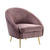 Abey Contemporary Chair Pink Velvet(#Monolith 61, $ 29 RMB/m) LV00206-ACME