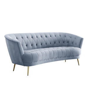 Bayram Contemporary Sofa Light Gray Velvet(#SOLAR 70, $ 29 RMB/m) LV00207-ACME