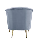 Bayram Contemporary Chair Light Gray Velvet(#SOLAR 70, $ 29 RMB/m) LV00208-ACME