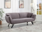 Dalya Contemporary Sofa Gray Linen(#GRANDE 65, $ 29 RMB/m) LV00209-ACME