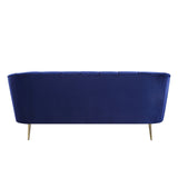 Eivor Contemporary Sofa Blue Velvet(#HE594-34L, $ 29 RMB/m) LV00210-ACME